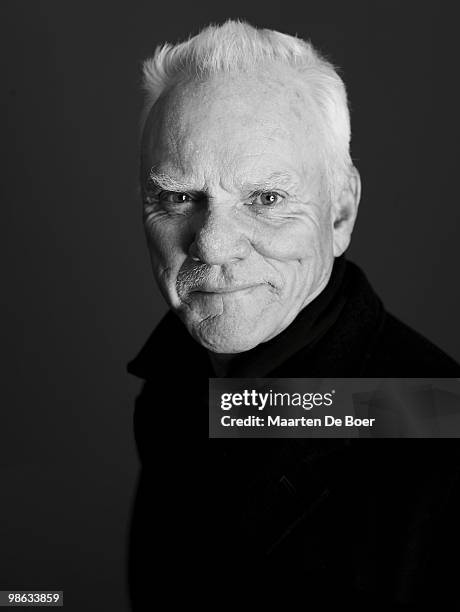 Actor Malcolm McDowell poses at a portrait session for the SAG Foundation in Los Angeles, CA on March 9, 2009. CREDIT MUST READ: Maarten de...