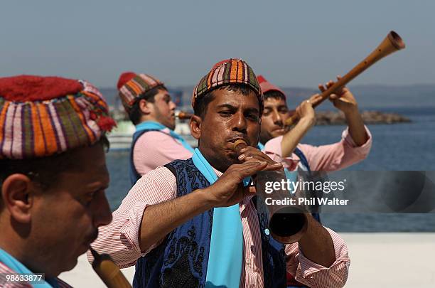 Turkish marching band celebrates National Independance Day and Childrens Holiday on April 23, 2010 in Canakkale, Turkey. April 25 will commemorate...