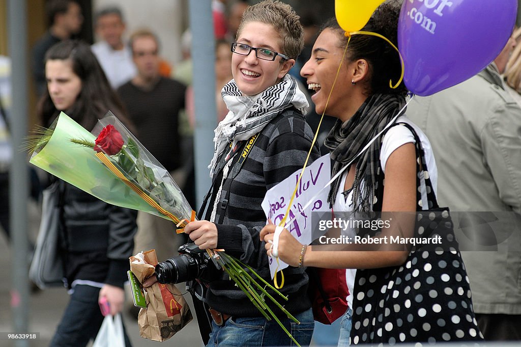 Sant Jordi´s Day 2010 in Barcelona