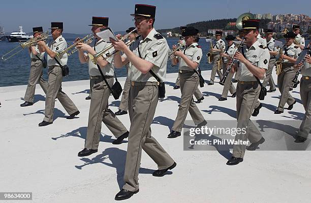 Marching band celebrates National Independance Day and Childrens Holiday on April 23, 2010 in Canakkale, Turkey. April 25 will commemorate the 95th...