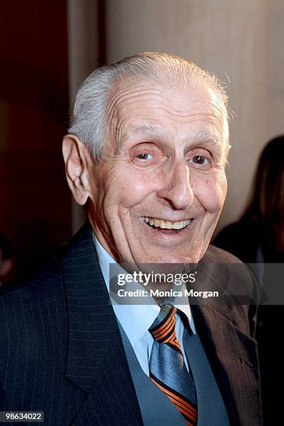 Dr. Jack Kevorkian attends the premiere of "You Don't Know Jack" at the Detroit Institute Of Arts on April 22, 2010 in Detroit, Michigan.