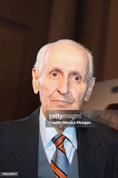 Dr. Jack Kevorkian attends the premiere of "You Don't Know Jack" at the Detroit Institute Of Arts on April 22, 2010 in Detroit, Michigan.