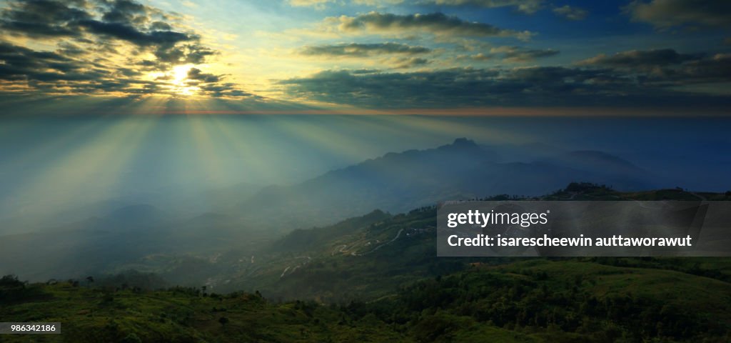 Sunrise at Phu Thap Boek, Thailand