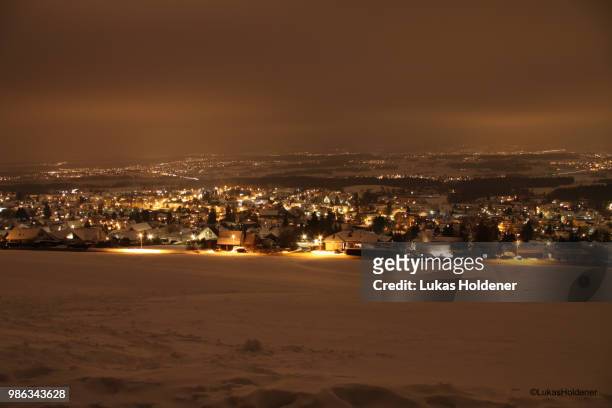 night winter - holdener stock pictures, royalty-free photos & images