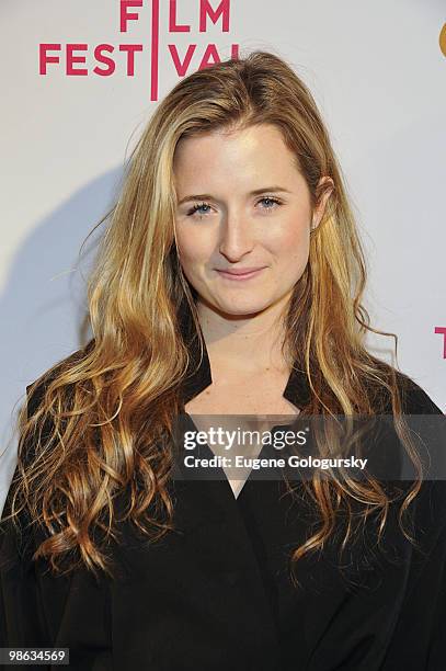 Grace Gummer attends the after party for the premiere of "Meskada" during the 9th Annual Tribeca Film Festival at Libation on April 22, 2010 in New...
