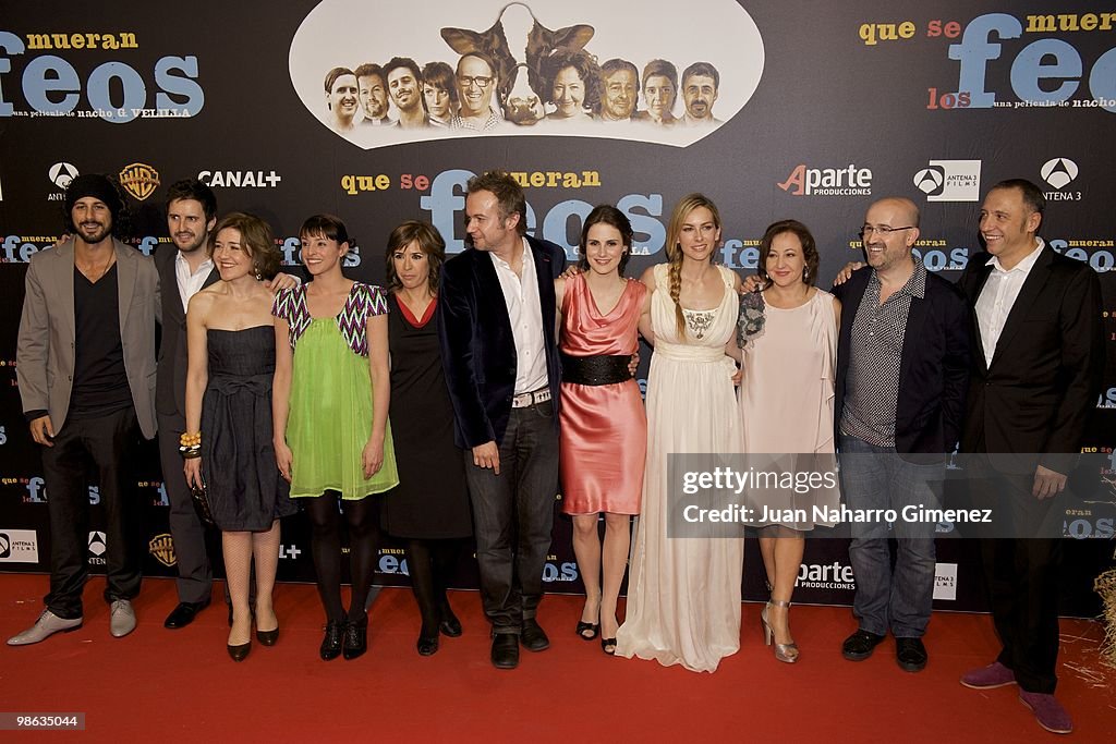 'Que Se Mueran Los Feos' Premiere in Madrid