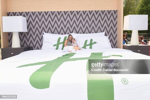 General view at Holiday Inn And Vanessa Lachey Bring Oversized Hotel Room To Millennium Park For Chocolate Milk Happy Hour With Complementary...