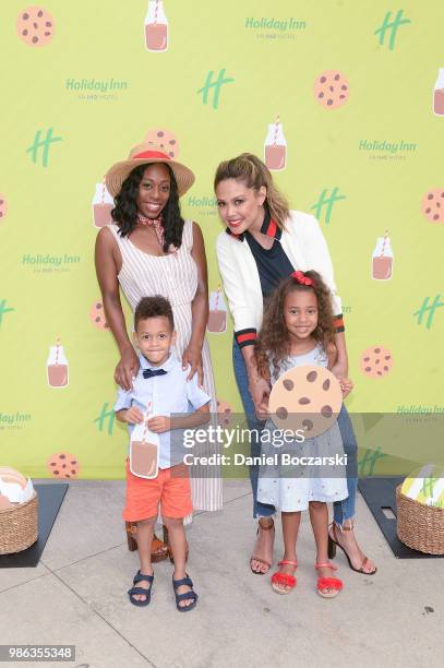 Vanessa Lachey attends Holiday Inn And Vanessa Lachey Bring Oversized Hotel Room To Millennium Park For Chocolate Milk Happy Hour With Complementary...