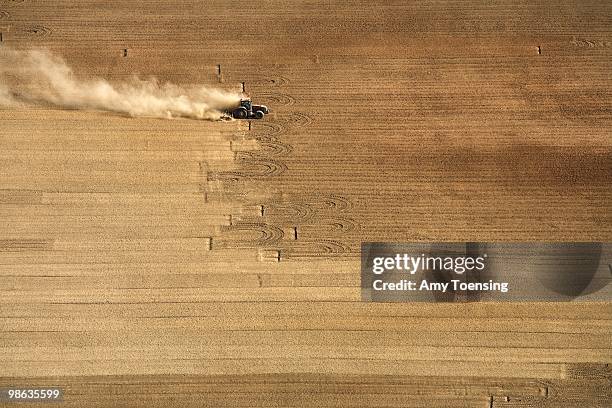 Farmer plows a field for planting October 29, 2007 near Shepparton, Victoria, Australia. This is one of the many farms that uses water from the...