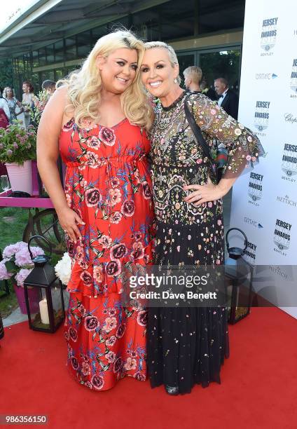 Gemma Collins and Tessa Hartman CBE attend the 2nd annual Jersey Style Awards in association with Bentley Motors, Chopard and Ortac Aviation to...