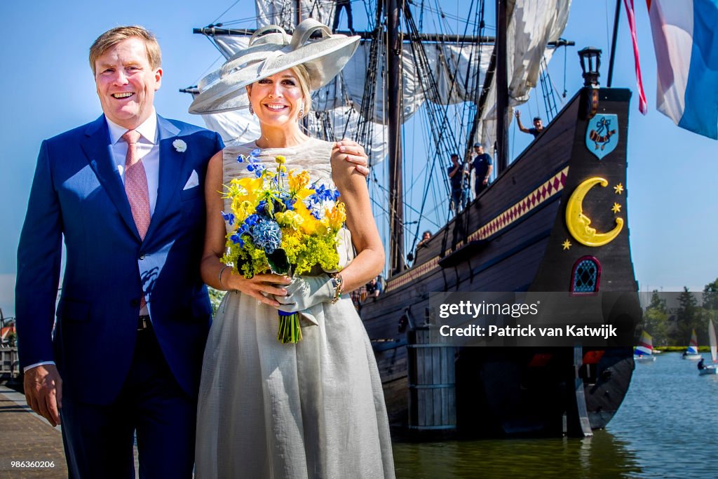 King Willem-Alexander and Queen Maxima region visit to province of Friesland