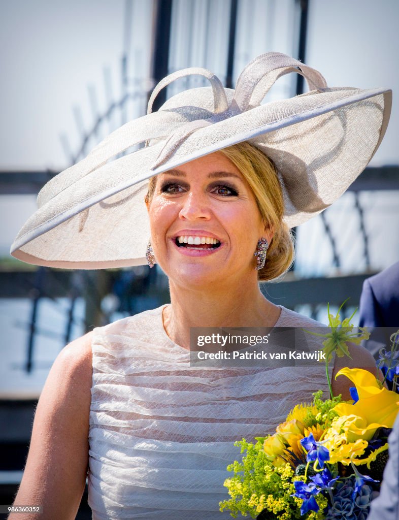 King Willem-Alexander and Queen Maxima region visit to province of Friesland