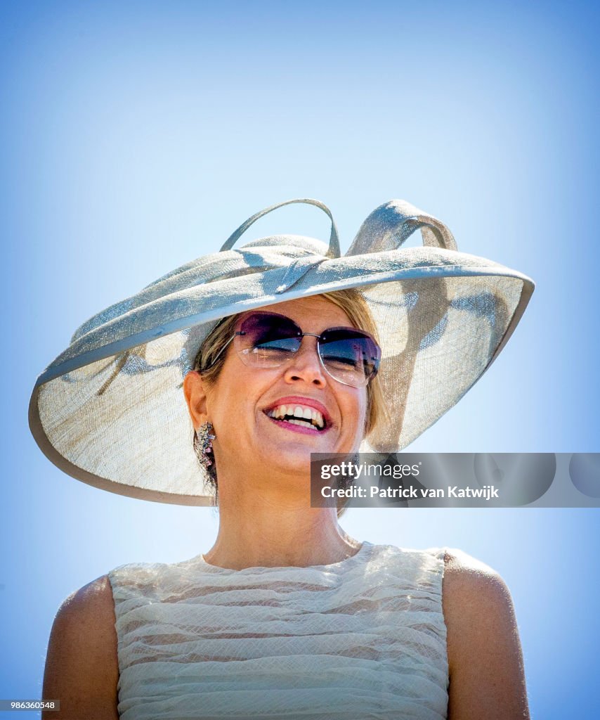 King Willem-Alexander and Queen Maxima region visit to province of Friesland