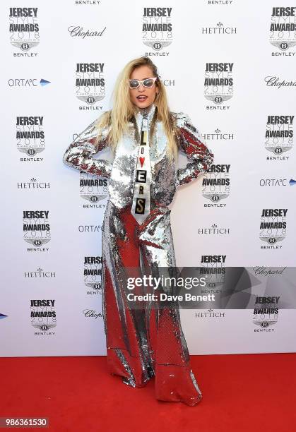 Alice Dellal attends the 2nd annual Jersey Style Awards in association with Bentley Motors, Chopard and Ortac Aviation to celebrate the best of art,...