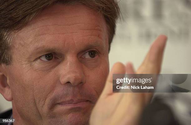 Branko Culina coach of Sydney Olympic during the Sydney Olympic and Marconi Stallions finals series press conference at Darling Harbour, Sydney,...