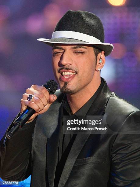 Mehrzad Marashi performs during the 'Let's Dance' TV show at Studios Adlershof on April 23, 2010 in Berlin, Germany.