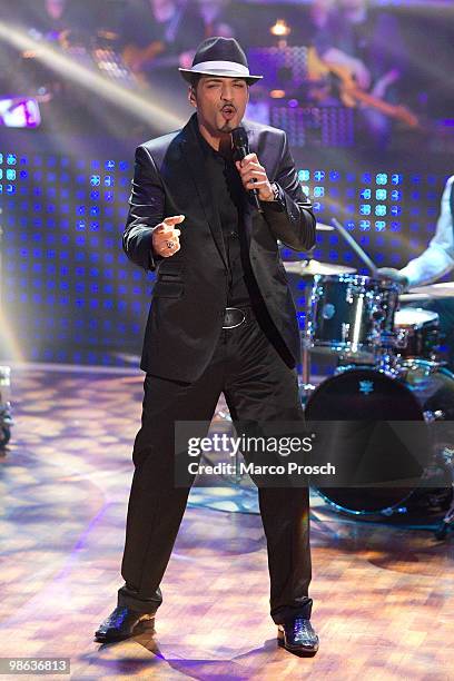 Mehrzad Marashi performs during the 'Let's Dance' TV show at Studios Adlershof on April 23, 2010 in Berlin, Germany.