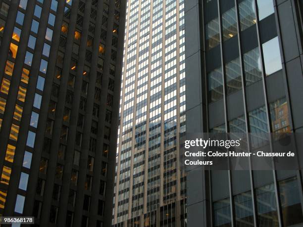 manhattan three towers - chasseur stock pictures, royalty-free photos & images