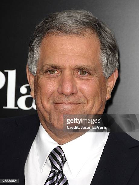 Leslie Moonves attends the premiere of "The Back-Up Plan" at Regency Village Theatre on April 21, 2010 in Westwood, California.