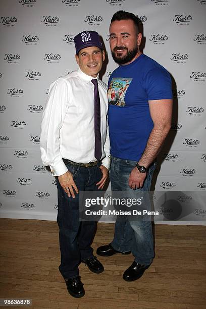 Phillip Bloch and Chris Salgardo attends the unveiling of Limited Edition Kiehl's Acai Damage-Protecting Toning Mists to benefit the Rainforest...