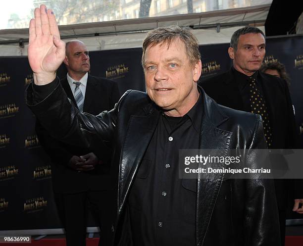 Actor Mark Hamill attends a Tribute to Star Wars V during the 18th Adventure Film Festival at Le Grand Rex on April 23, 2010 in Paris, France.