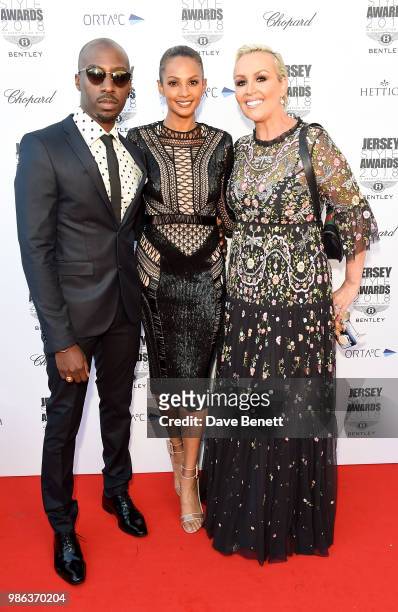 Alesha Dixon, Azuka Ononye and Tessa Hartmann CBE attend the 2nd annual Jersey Style Awards in association with Bentley Motors, Chopard and Ortac...
