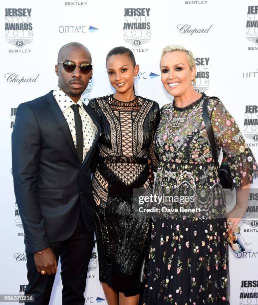 Alesha Dixon, Azuka Ononye and Tessa Hartmann CBE attend the 2nd annual Jersey Style Awards in association with Bentley Motors, Chopard and Ortac...