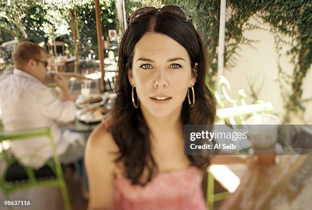 Actress Lauren Graham is photographed at the Alcove Restaurant in the Los Feliz neighborhood of Los Angeles for the Los Angeles Times on June 14 Los...