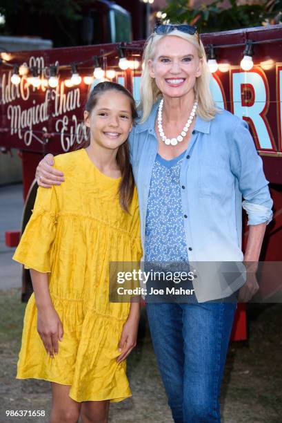 Anneka Rice attends Giffords Circus 'My Beautiful Circus' UK Premiere at Chiswick House & Gardens on June 28, 2018 in London, England.