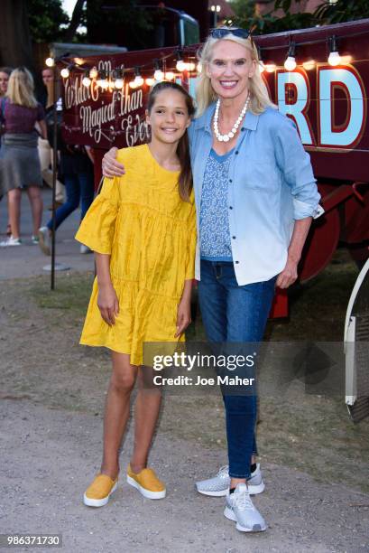 Anneka Rice attends Giffords Circus 'My Beautiful Circus' UK Premiere at Chiswick House & Gardens on June 28, 2018 in London, England.