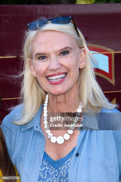 Anneka Rice attends Giffords Circus 'My Beautiful Circus' UK Premiere at Chiswick House & Gardens on June 28, 2018 in London, England.