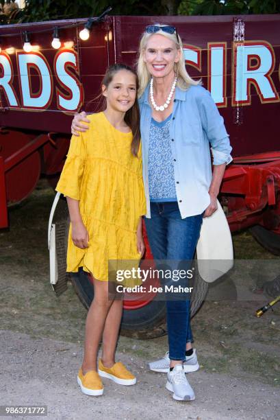 Anneka Rice attends Giffords Circus 'My Beautiful Circus' UK Premiere at Chiswick House & Gardens on June 28, 2018 in London, England.