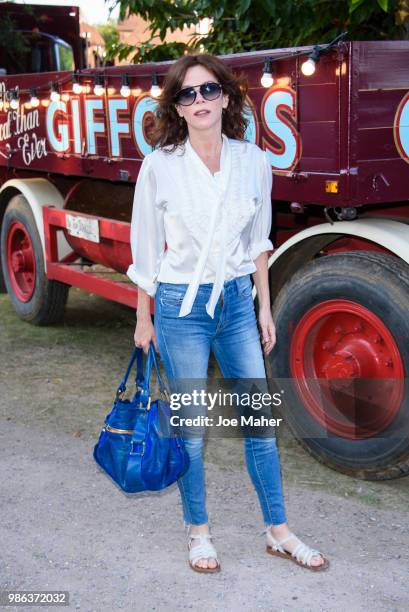 Anna Friel attends Giffords Circus 'My Beautiful Circus' UK Premiere at Chiswick House & Gardens on June 28, 2018 in London, England.