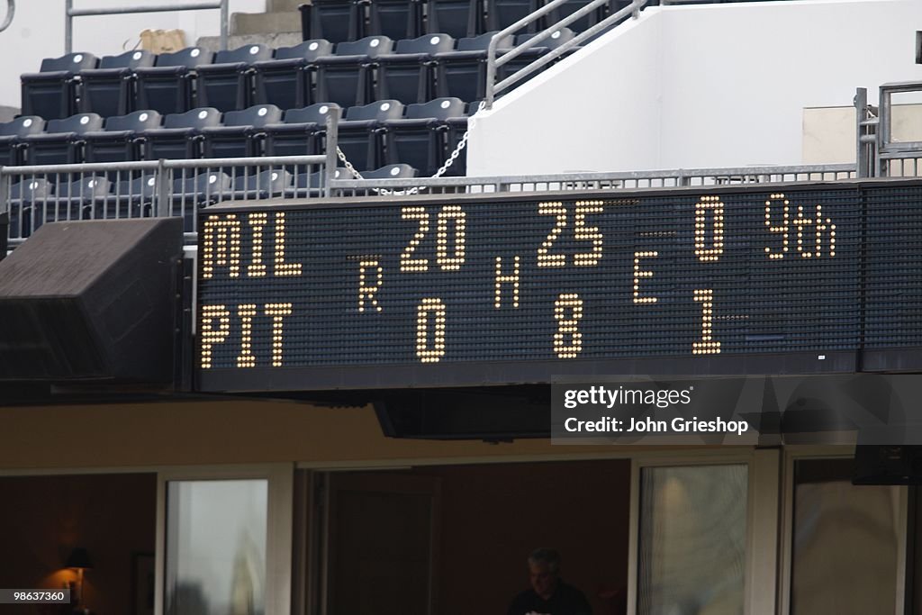 Milwaukee Brewers v. Pittsburgh Pirates