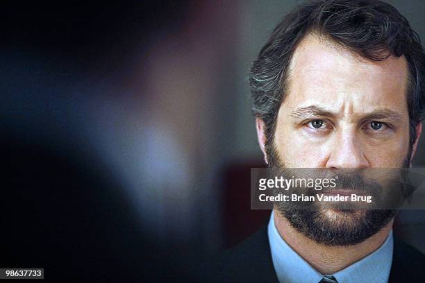 Director Judd Apatow is photographed for Los Angeles Times on July 27, 2009 in Universal City, California. PUBLISHED IMAGE. CREDIT MUST READ: Brian...