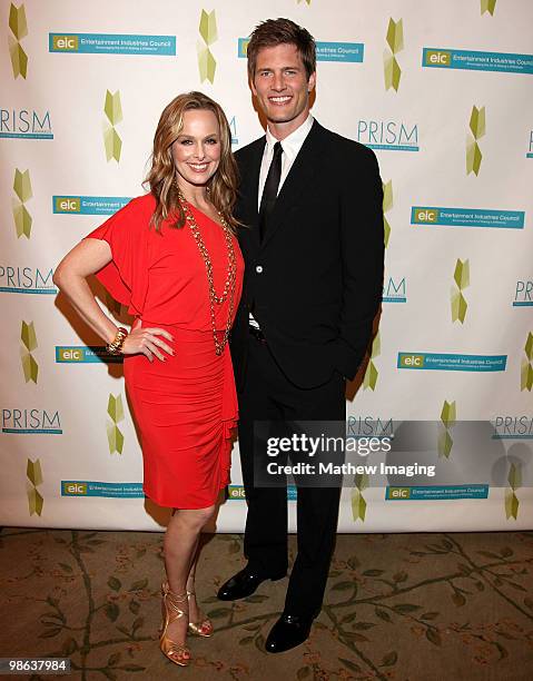 Actress Melora Hardin and actor Ryan McPartlin attend the 14th Annual PRISM Awards at the Beverly Hills Hotel on April 22, 2010 in Beverly Hills,...