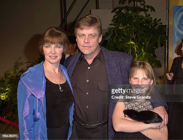 Mark Hamill , wife Marylou Hamill and daughter Chelsea Hamill