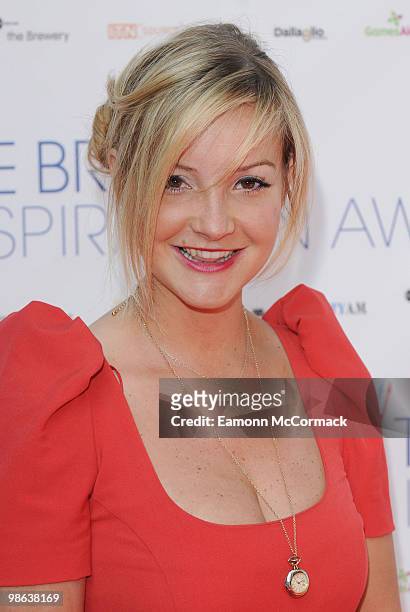 Helen Skelton attends The British Inspiration awards at The Brewery on April 23, 2010 in London, England.