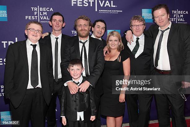 Actor Paul Courtney, actor Timmy Creed, actor T.J. Griffin, director Paul Fraser, guest, producer Rebecca O'Flannagan, producer Rob Walpole and actor...