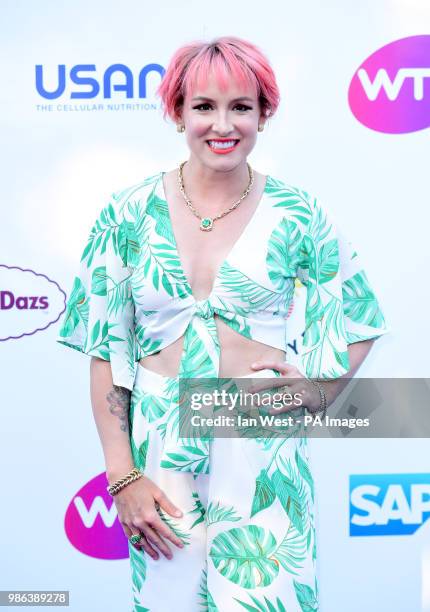 Bethanie Mattek-Sands attending the annual WTA's Tennis on the Thames Party held at the Bernie Spain Gardens, South Bank, London.