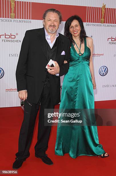 Michael Brandner and his wife Karin attend the German film award at Friedrichstadtpalast on April 23, 2010 in Berlin, Germany.