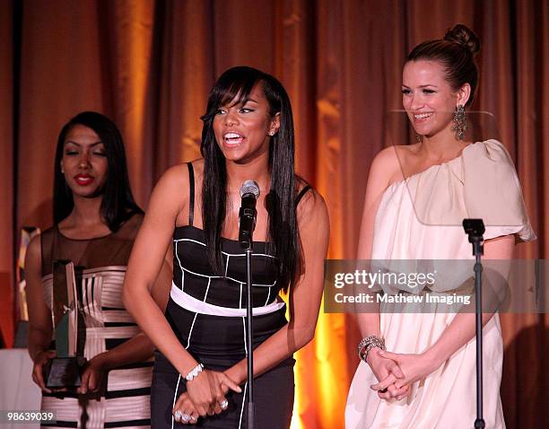 Actors Vanessa Williams and Shantel VanSanten attends the 14th Annual PRISM Awards at the Beverly Hills Hotel on April 22, 2010 in Beverly Hills,...
