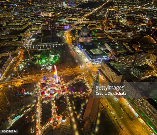 night over berlin - schats stock pictures, royalty-free photos & images