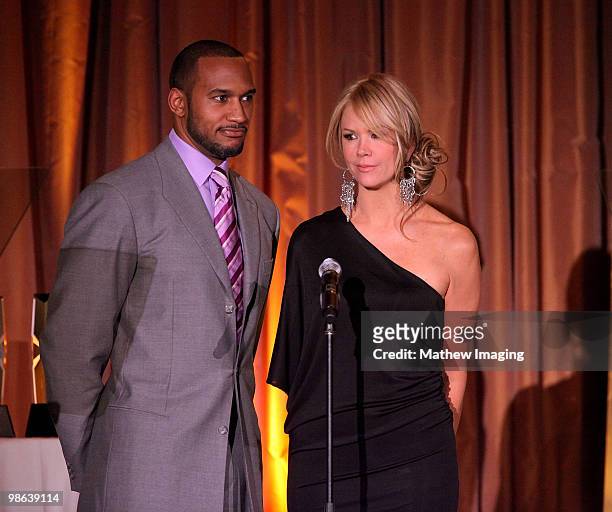 Actor Henry Simmons and television personality Nancy O'Dell attend the 14th Annual PRISM Awards at the Beverly Hills Hotel on April 22, 2010 in...