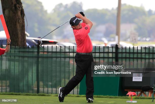 Holmes of the United States during the Final Round of the Travelers Championship on June 24, 2018 at TPC River Highlands in Cromwell, Connecticut.