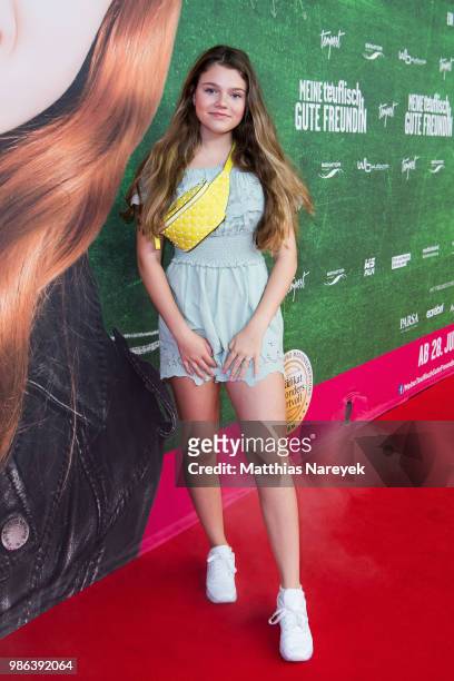 Faye Montana attend the 'Meine teuflisch gute Freundin' Premiere at Cinemaxx on June 28, 2018 in Berlin, Germany.