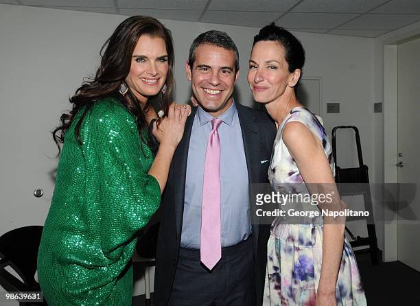 Brooke Shields, Andy Cohen and designer Cynthia Rowley attends the 45th Annual National Magazine Awards at Alice Tully Hall, Lincoln Center on April...