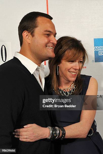 Producer Jamie Patricof and Tribeca Film Festival co-founder Jane Rosenthal attend "Straight Outta L.A." presented by ESPN Gala during the 2010...