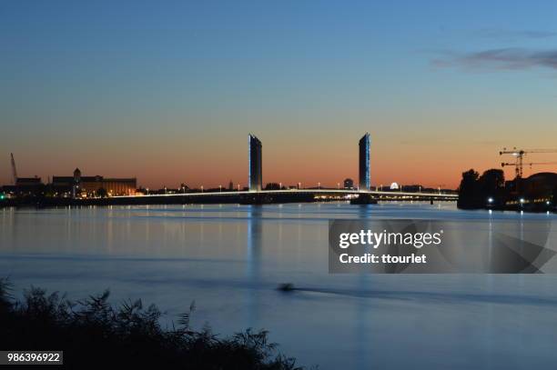 bordeaux, pont bacalan bastide - bastide stock pictures, royalty-free photos & images