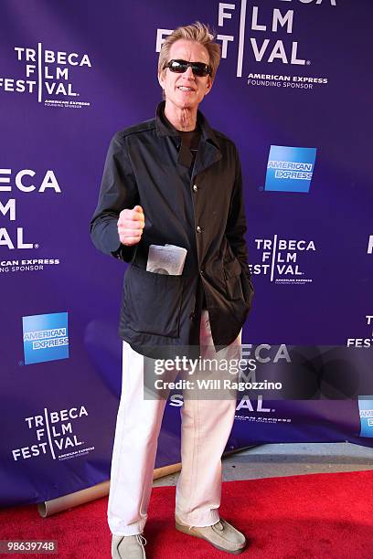 Actor Matthew Modine attends the premiere of "Arias With A Twist" during The 2010 Tribeca Film Festival at the Village East Cinema on April 23, 2010...